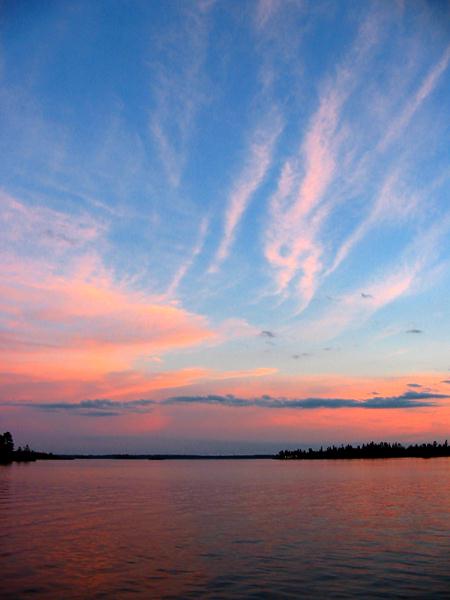  Rainy Lake Sunset 